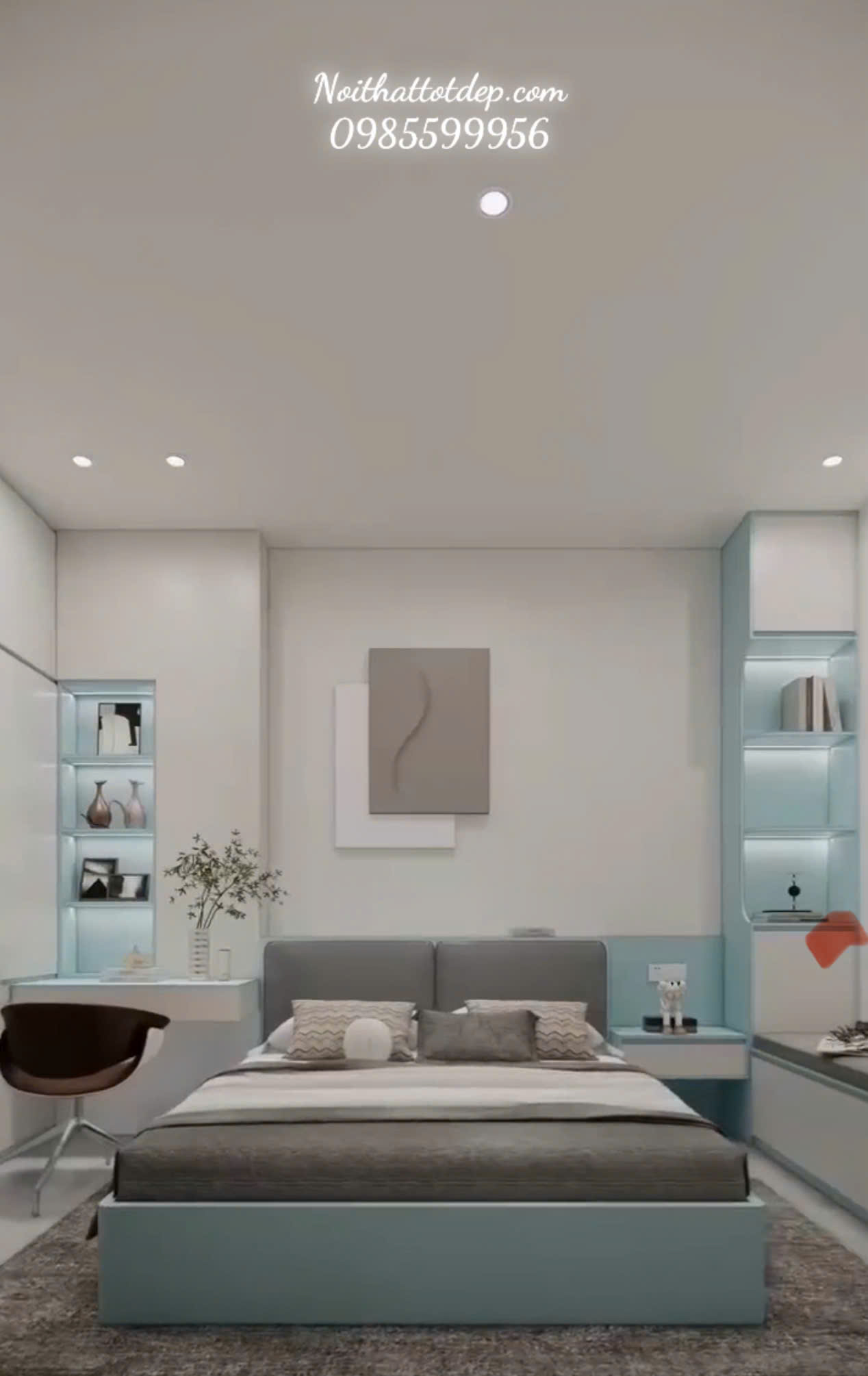 Video Thi Công Nội Thất Phòng Ngủ vinhome grand park